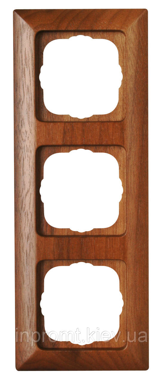 Milano \ Мілан Рамка потрійна,натуральний горіх Kopp, фото 1
