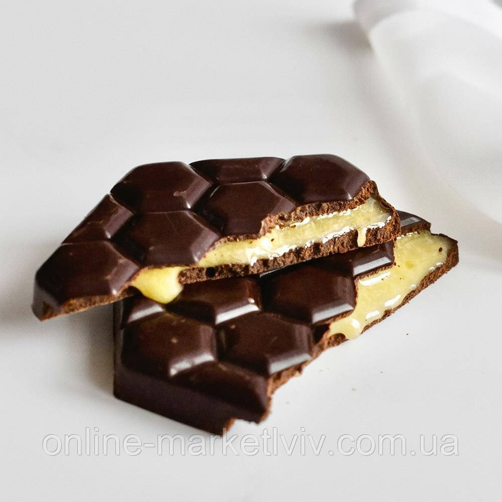 Чорний шоколад з крем медом та екстрактом цитрусових, 75г, 71%, “Цитрусова ніжність” / Шоколад зі смаком цитрусів, фото 1