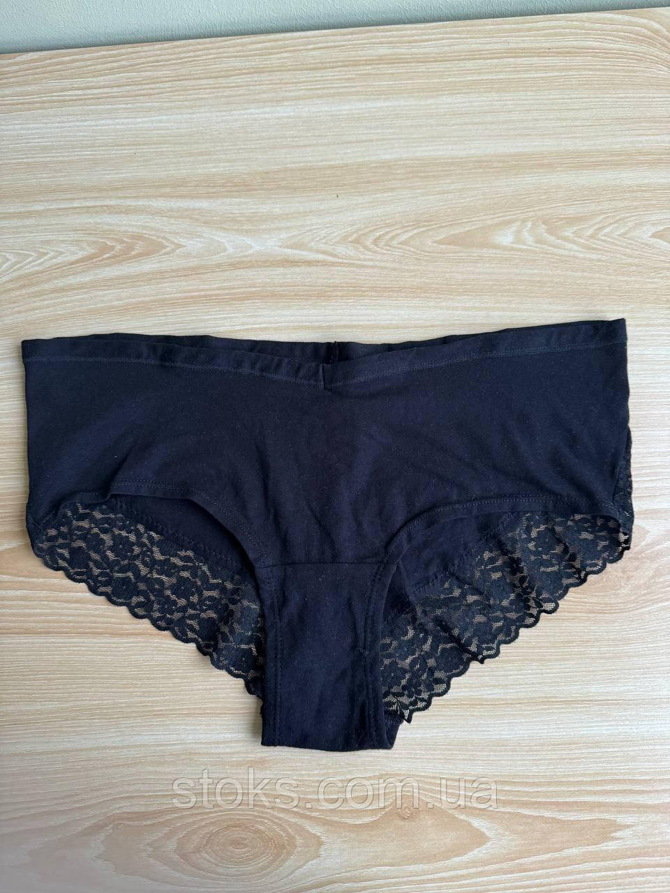 Жіночі бавовняні труси трусики хіпстери з мереживом H&M, фото 1