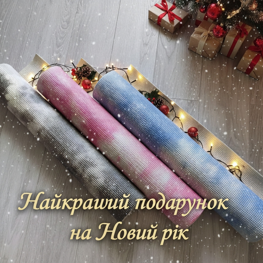 Килимок Для Йоги та Фітнесу Армовані, Для Пілатесу, Гімнастики і Танців. ЙогаМат з Малюнком 4 мм, фото 1