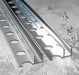 Профіль для скла душових під плитку 10 мм PDS 2 срібло поліроване 3,0 м, фото 4