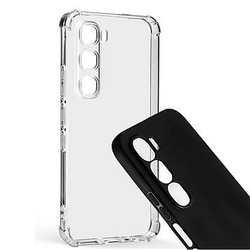 Чохол на Infinix Hot 60 Pro бампер накладка TPU силіконовий протиударний оригінальний "W-SHEILD"