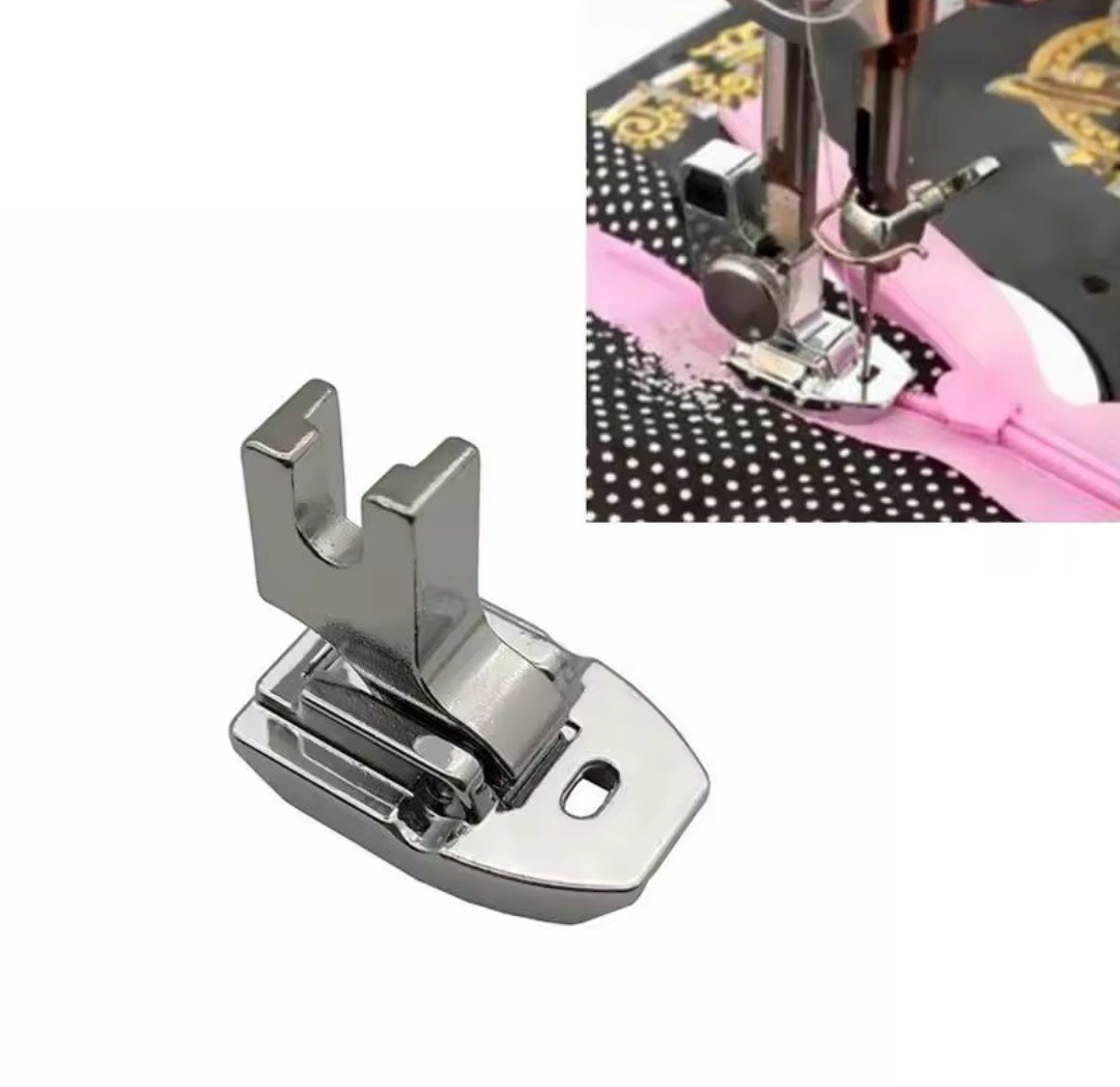 Лапка для потайної блискавки металева з кріпленням YOKE для побутових машин (7262), фото 1