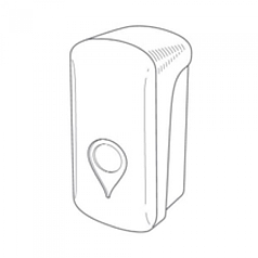 Дозатор для рідкого антисептика натискний Rixo Grande S198WS дозатор 500 мл білий