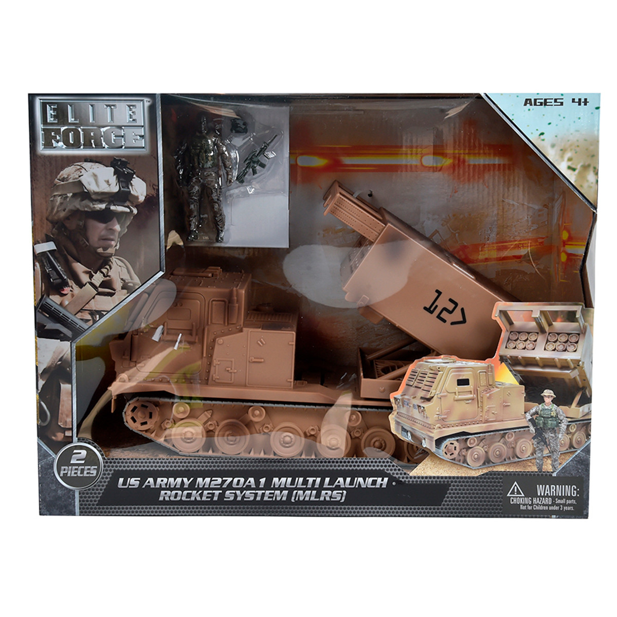 Ігровий набір ELITE FORCE — ПУСКОВА РАКЕТНА УСТАНОВКА M270A1 (ПРУ, фігурка), фото 1