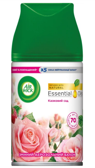 Змінний аерозольний балон до Air Wick Freshmatic Life Scents Казковий сад 250 мл 4820232971000