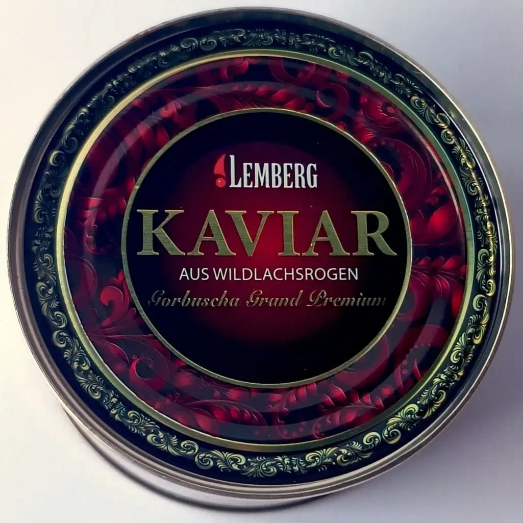 Ікра горбуші червона Lemberg Kaviar 140г Німеччина, фото 1