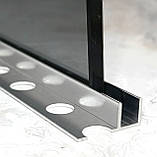 Профіль для скла душових під плитку 10 мм PDS 2 срібло поліроване 3,0 м, фото 9