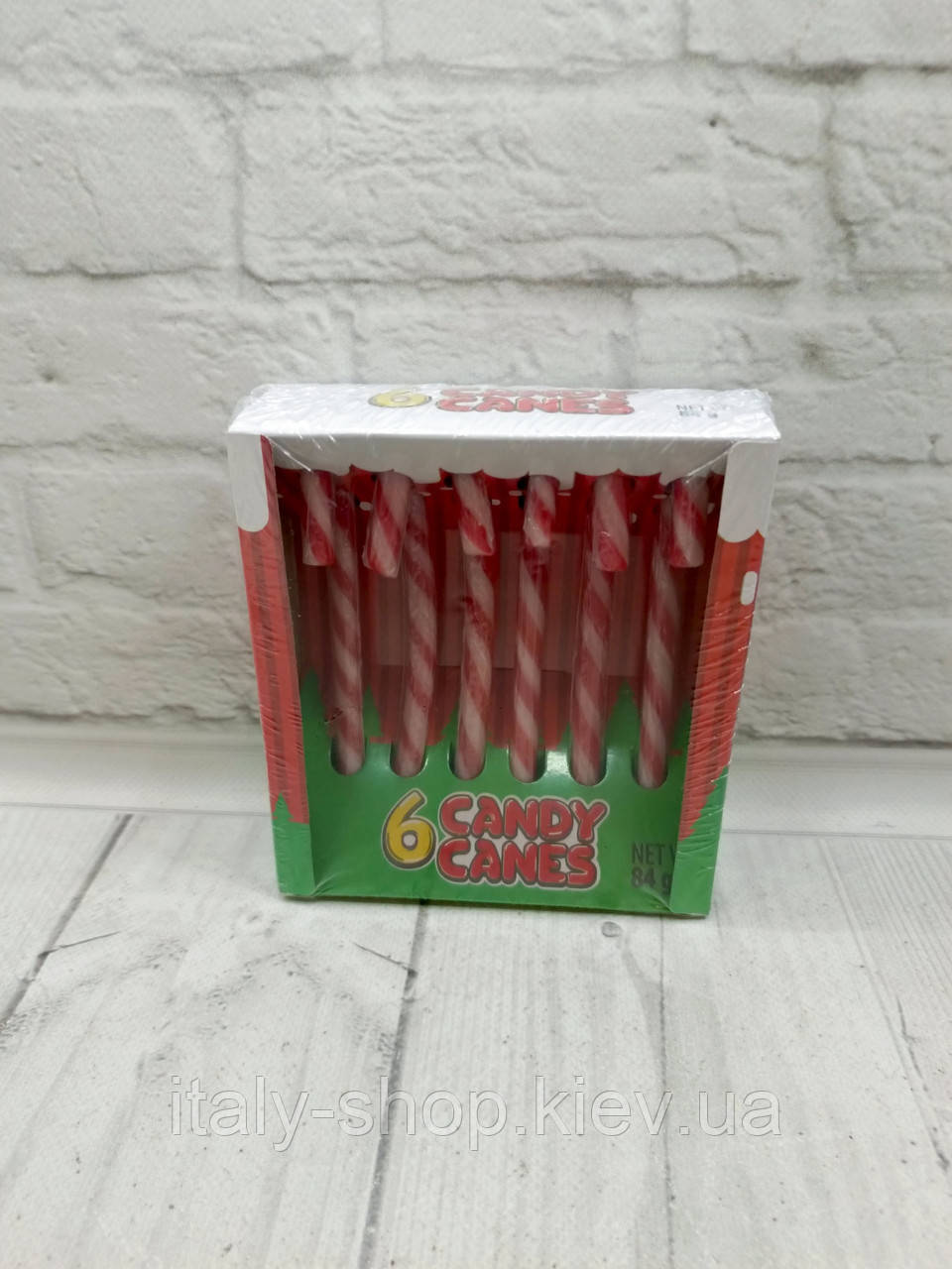 Карамель новорічний посох 6 штук 84 грам, Італія, фото 1