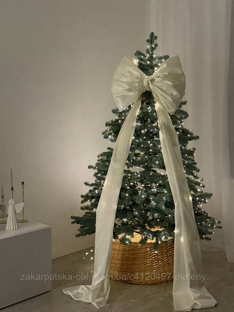 Спідничка із лози в натуральному кольорі D-75см, фото 1