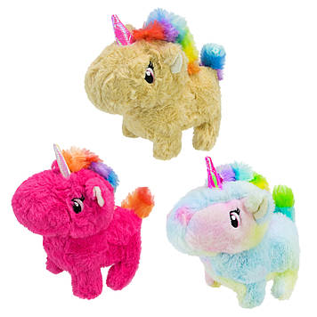 М’яка інтерактивна іграшка «Єдиноріг» C23906, ходить, звук, 3 варіанти кольору