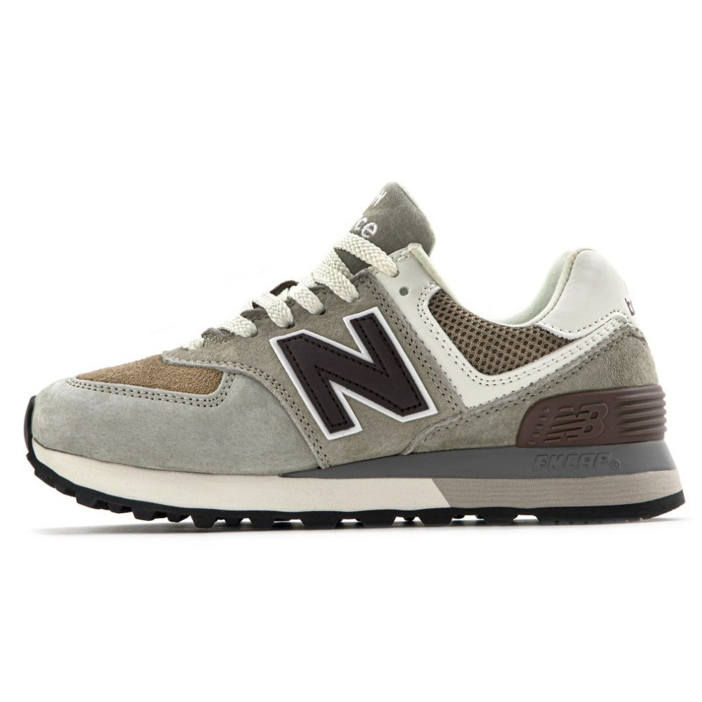 Жіночі кросівки New Balance 574 Grey Beige U574KL2 замшеві нью беланс 574 сірі NB нб, фото 1