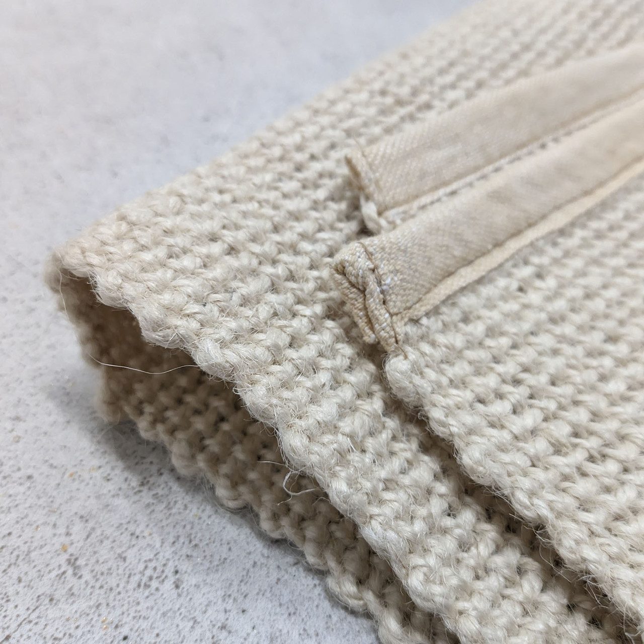 Килимок джутовий 90×47 см (білий колір)