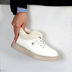 Стильні теплі білі автоледі доступна ціна