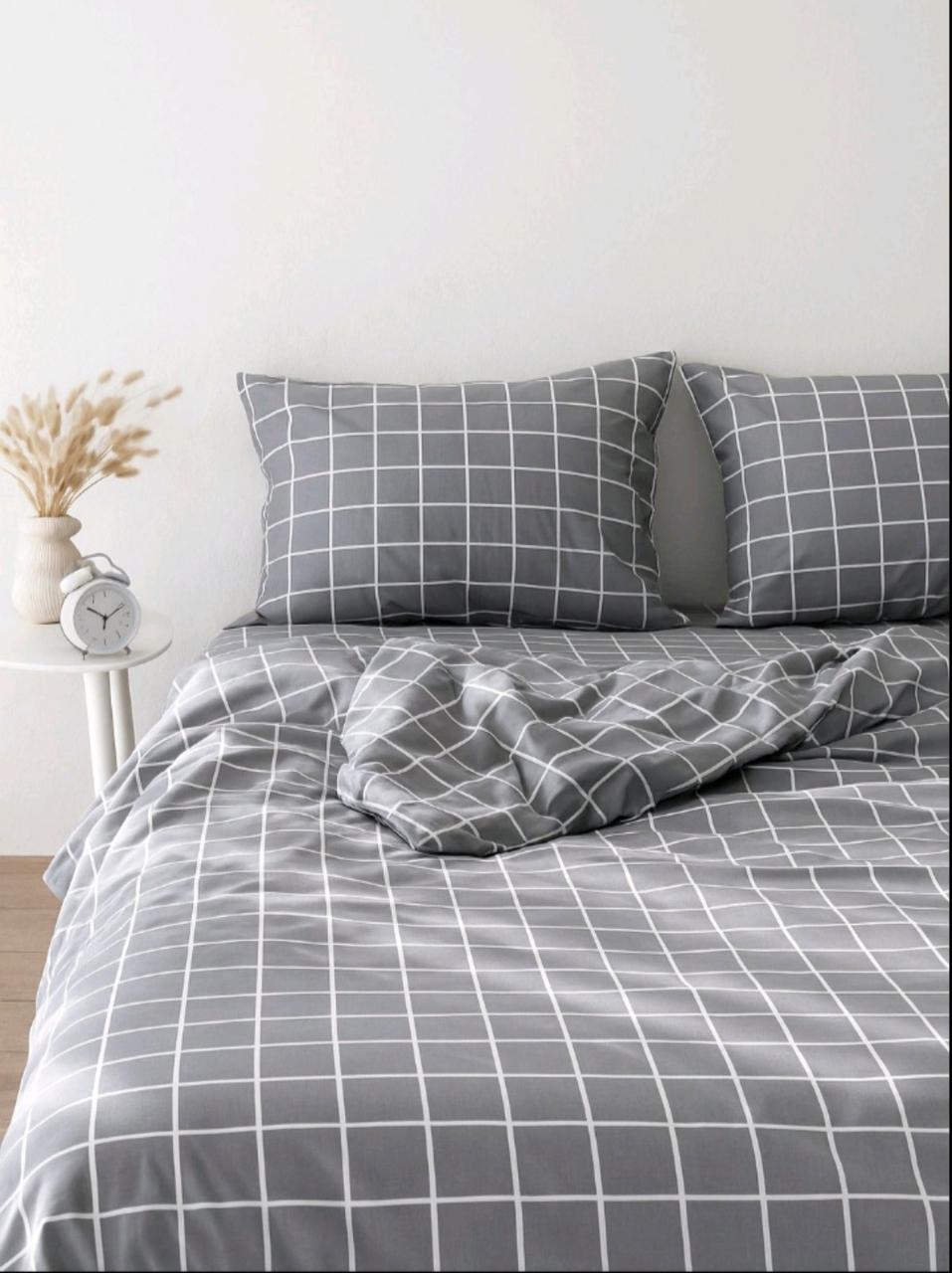 Постільна білизна фланель Клітка Елеганс, фото 1