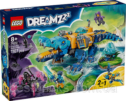 Конструктор Lego Dreamzz Підводний човен-крокодил 71512