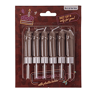 Свечи в виде пениса Penis Candles Brown, 6 шт. sexstyle