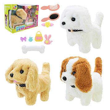 М’яка інтерактивна іграшка собачка з аксесуарами Mini Plush Pet 810-2