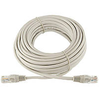 Патч-корд литий UTP RJ45 кат. 5Е 10 м (серый)