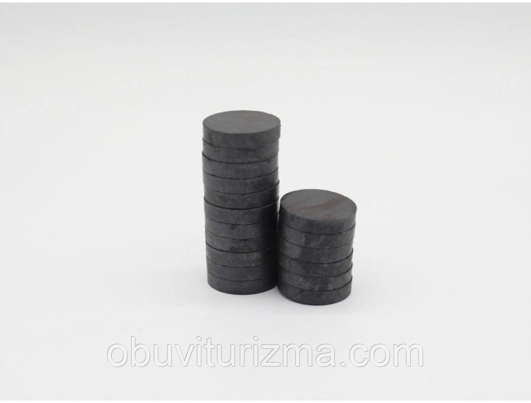 Магніт феритовий круглий 25мм5мм Вага: 0.120 кг, фото 1