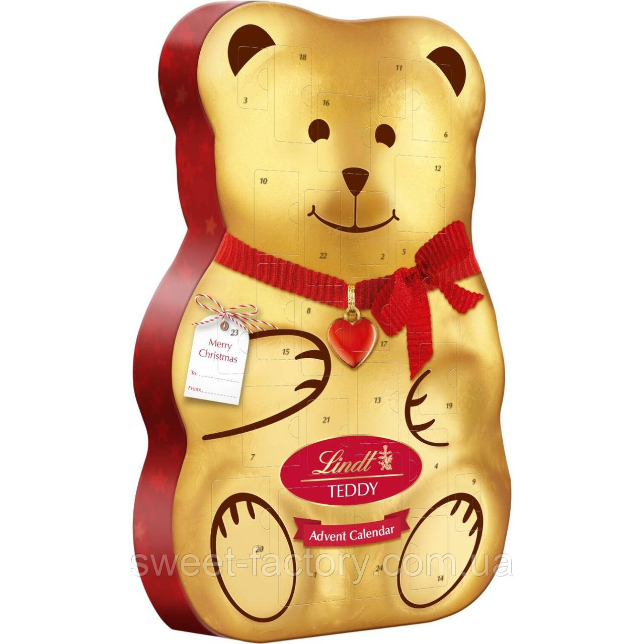 Адвент Lindt Teddy Advent Calendar 150g, фото 1