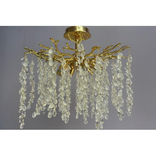 Красива стельова люстра 8077-500 C GD, фото 1