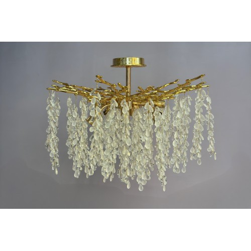 Золота красива стельова люстра 8077-600 C GD, фото 1