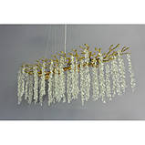 Овальна кришталева люстра 8077-L120 GD, фото 2