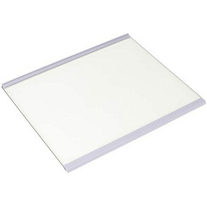 Полиця для двокамерного холодильника Gorenje 889120 300x255mm (скляна з обрамленням, ліве відділення), фото 1