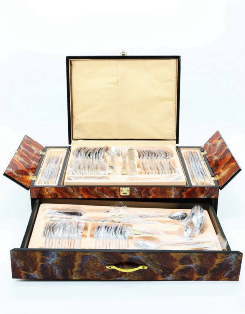 Набір столового приладдя HausRoland 72 предмети в дерев'яному кейсі, фото 1