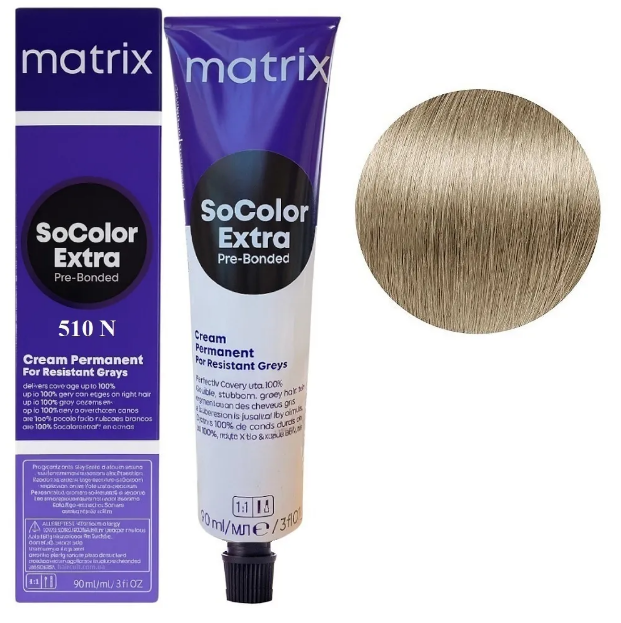 Крем-фарба для волосся Matrix Socolor Beauty Extra №510N Very very light natural blonde 90 мл, фото 1
