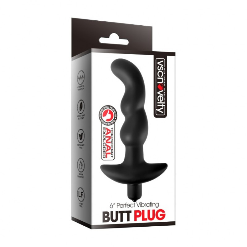 Анальне вібро корок Perfect Vibrating Butt Plug, фото 1