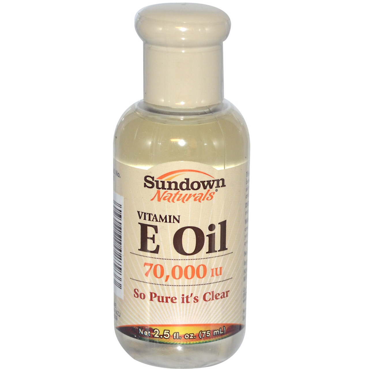 Масло з вітаміном Е для волосся і шкіри Vitamin E Oil Sundown Naturals, 70000 МО, 75 мл