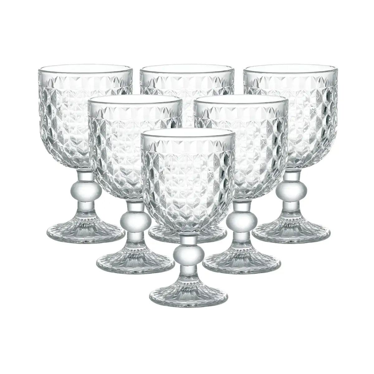 Келихи для червоного вина 6 штук на низькій ніжці HP4153, фото 1