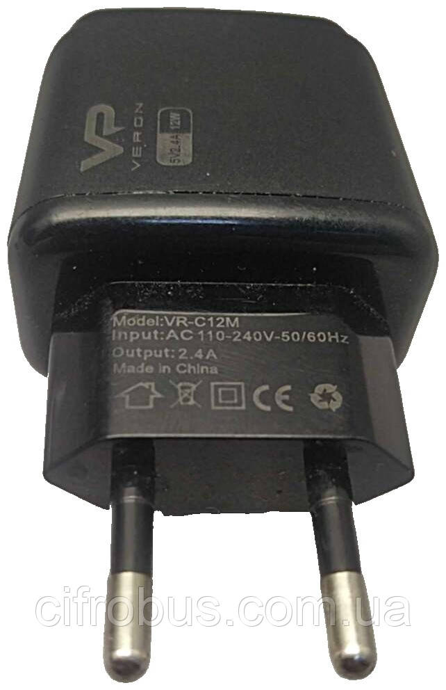 Зарядний пристрій Б/У Veron VR-C12C 2 USB, фото 1