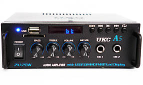 Підсилювач UKC A5 — Bluetooth, USB,SD,FM, MP3! Караоке 2х канальний 2x120W