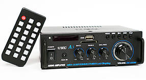 Підсилювач UKC A3 — Bluetooth, USB,SD,FM, MP3 + AUX 2х канальний 2x120W