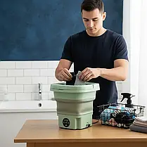 Пральна машина міні відро складане Maxtop MP-2098, фото 4