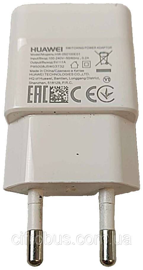 Зарядний пристрій Б/К Huawei HW-050100E01 5V 1A, фото 1