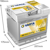Акумулятор VARTA DYNAMIC AGM 550 901 054 A9