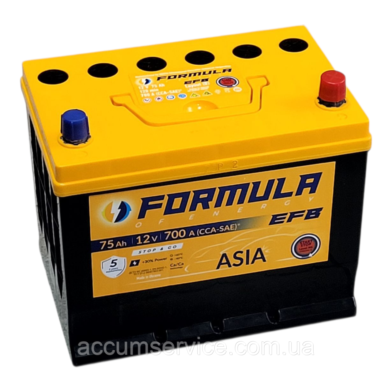 Акумулятор Formula of Energy Professional EFB 6ст-75 Аз (0) jis