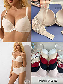 Бюстгальтер Weiyesi в рубчик чашка С