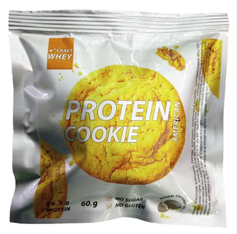 Протеїнове печиво Craft Whey Protein Cookie 60 г American, фото 1