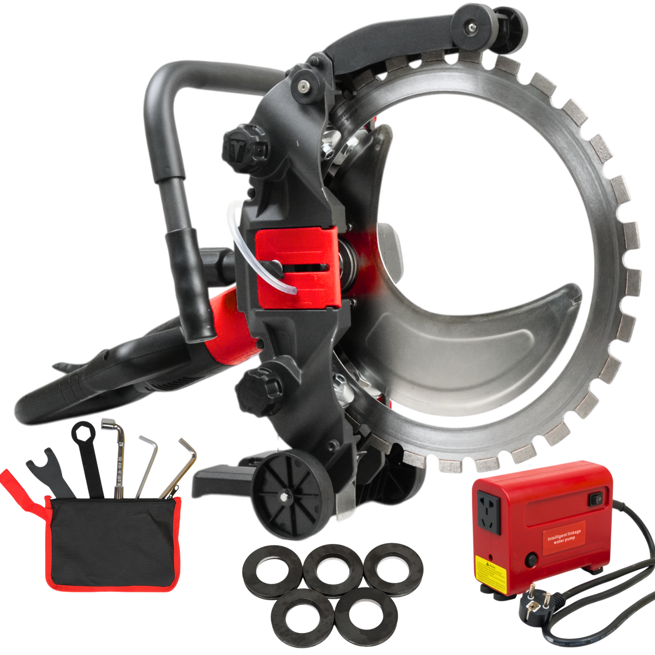 Професійна електропила різак по бетону Profter 410 E (3кВт. 30см) для мокрого та сухого різання бетону, фото 1