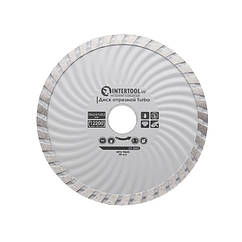 Диск відрізний алмазний Turbo, 125 мм, 16-18%, 12200 об/хв INTERTOOL CT-2002