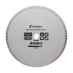 Диск відрізний алмазний Turbo, 230 мм, 16-18%, 6600 об/хв INTERTOOL CT-2005