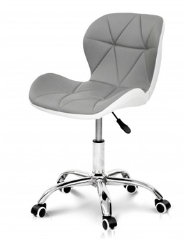 Стілець комп'ютерний Рокі Мікс меблі сіро-білий