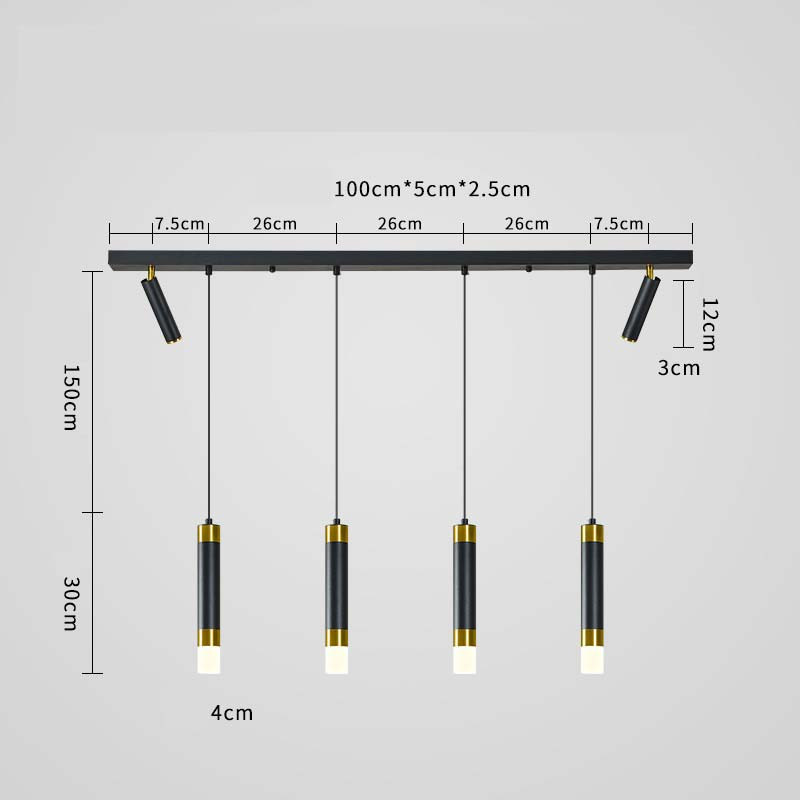 Підвісна люстра. Модель RD-6615 Модель А, 120 см, Так 100 см, Золотий, Триколор, фото 1