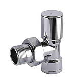 Кран кутовий для підключення рушникосушки чи радіатора Solomon (Чехія), фото 2