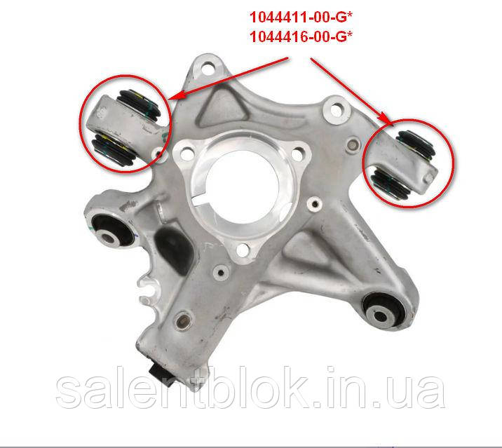 Сайлентблок Tesla Model 3 2017- задньої цапфи (поворотний кулак) плаваючий